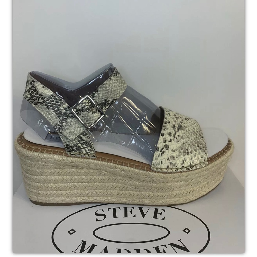 Steve Madden Cabo Natural Wedge Sandals